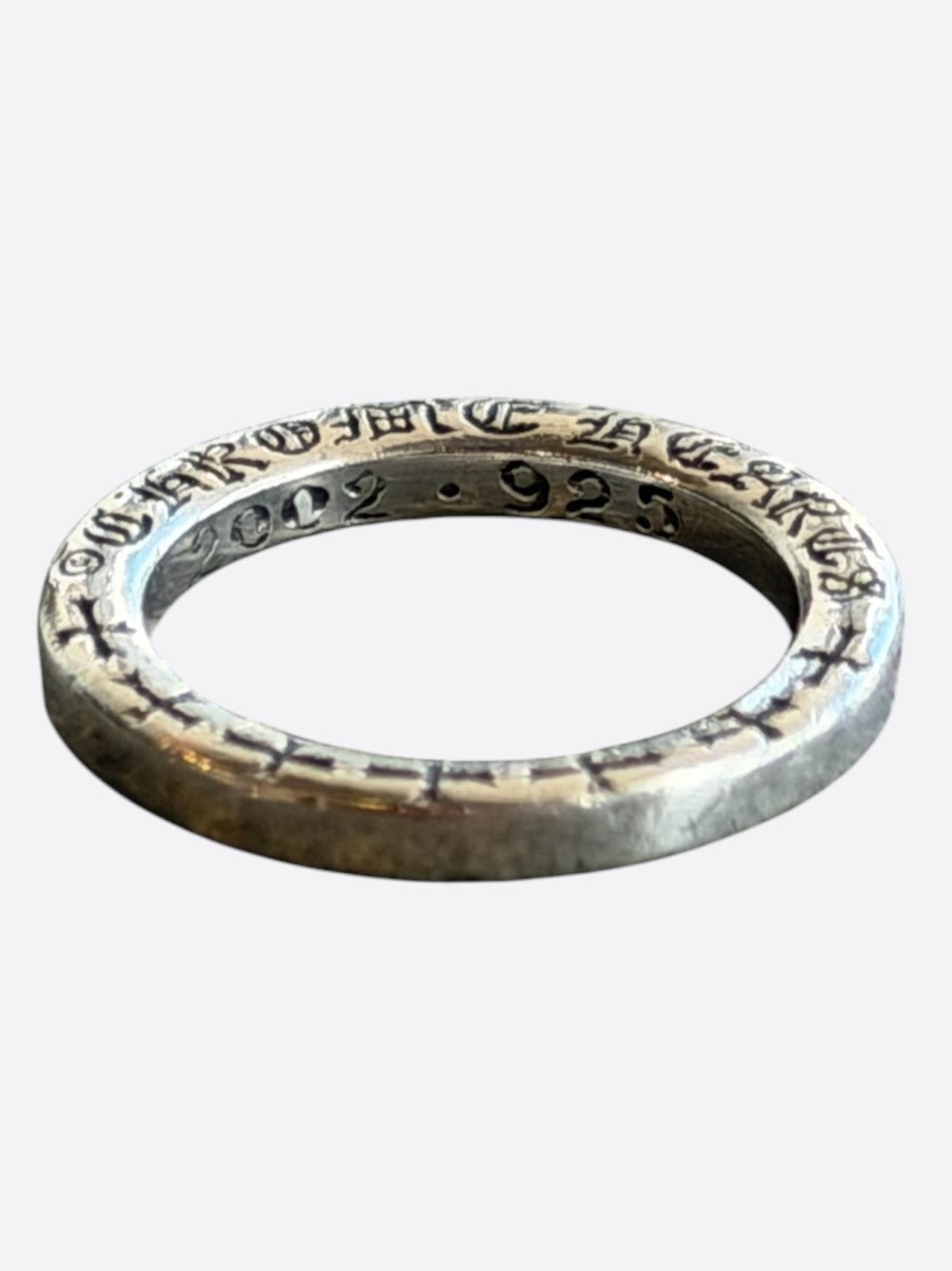 Chrome Hearts Silver Thin Spacer Ring