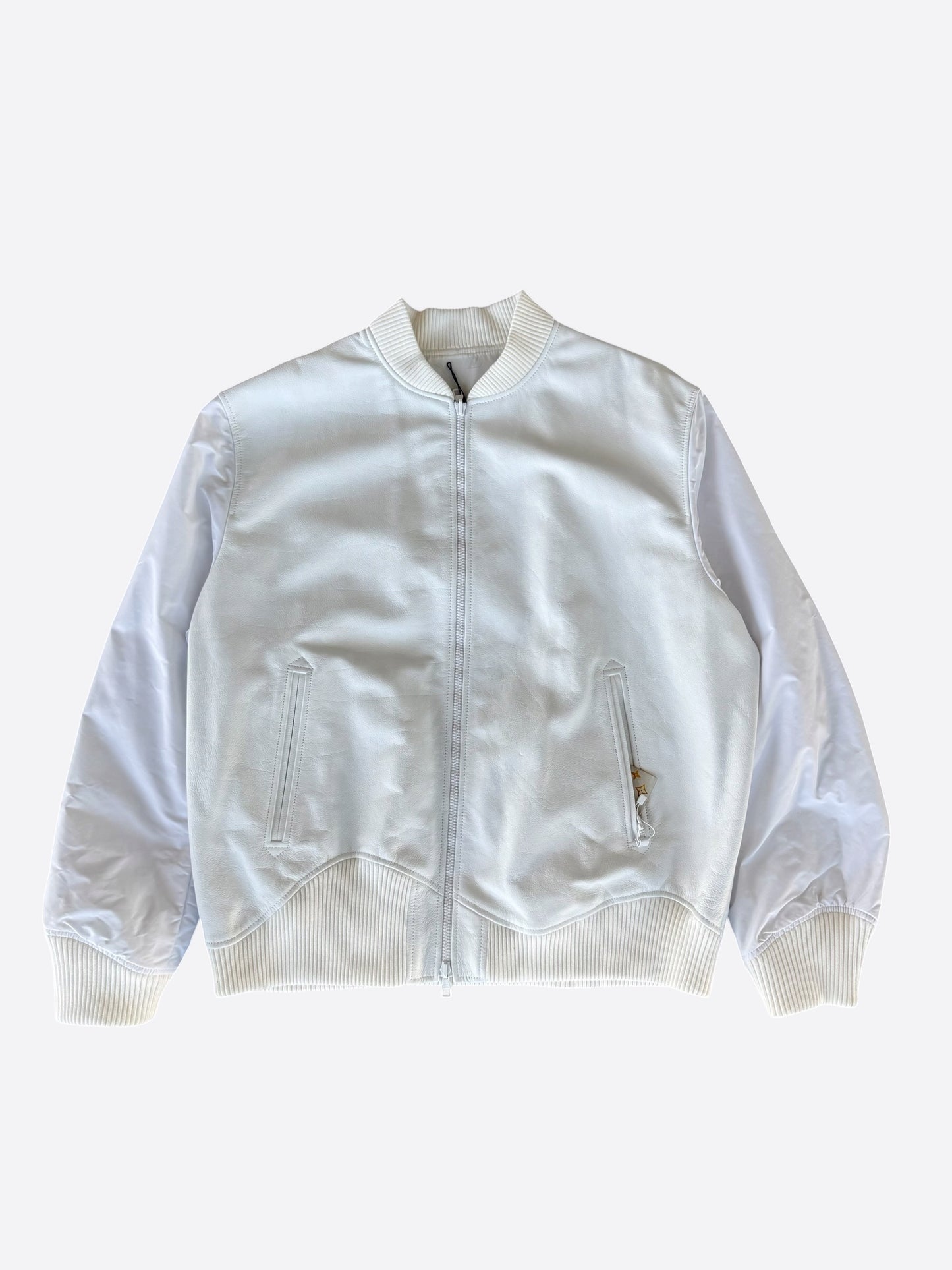 Louis Vuitton White Monogram Reversible Bomber Jacket