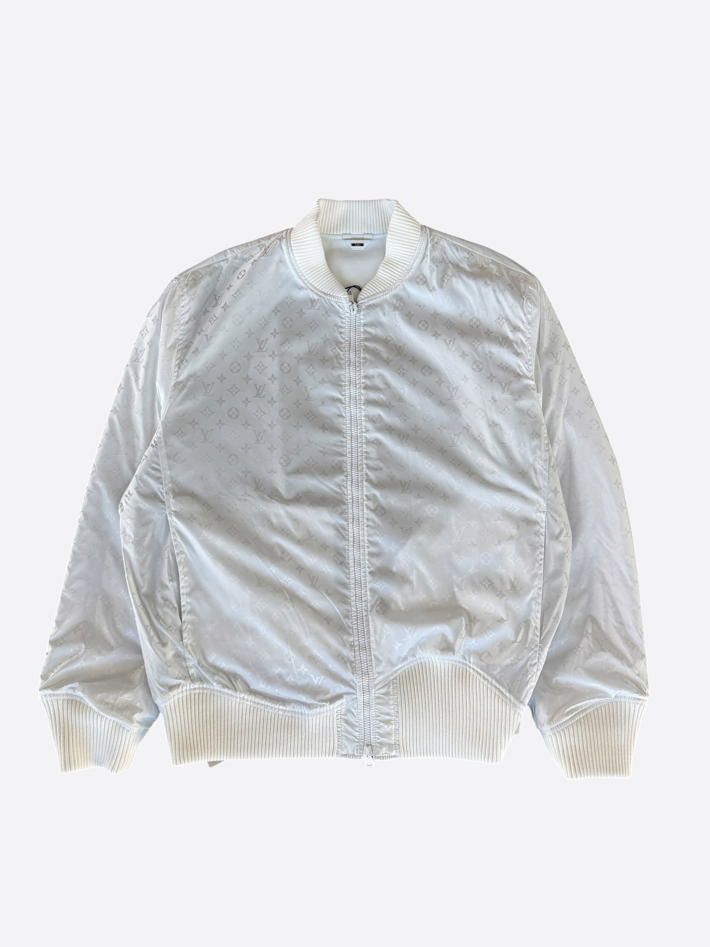 Louis Vuitton White Monogram Reversible Bomber Jacket