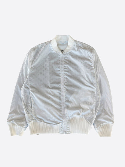 Louis Vuitton White Monogram Reversible Bomber Jacket