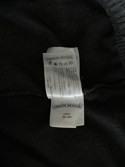 Chrome Hearts Black & White Horseshoe Logo Sweatpants