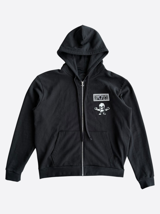 Chrome Hearts Black Multicolor Foti Zip Up Hoodie
