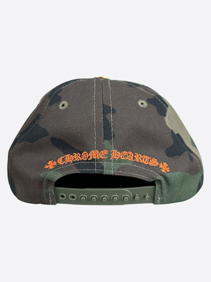 Chrome Hearts Camouflage Orange CH Logo Hat