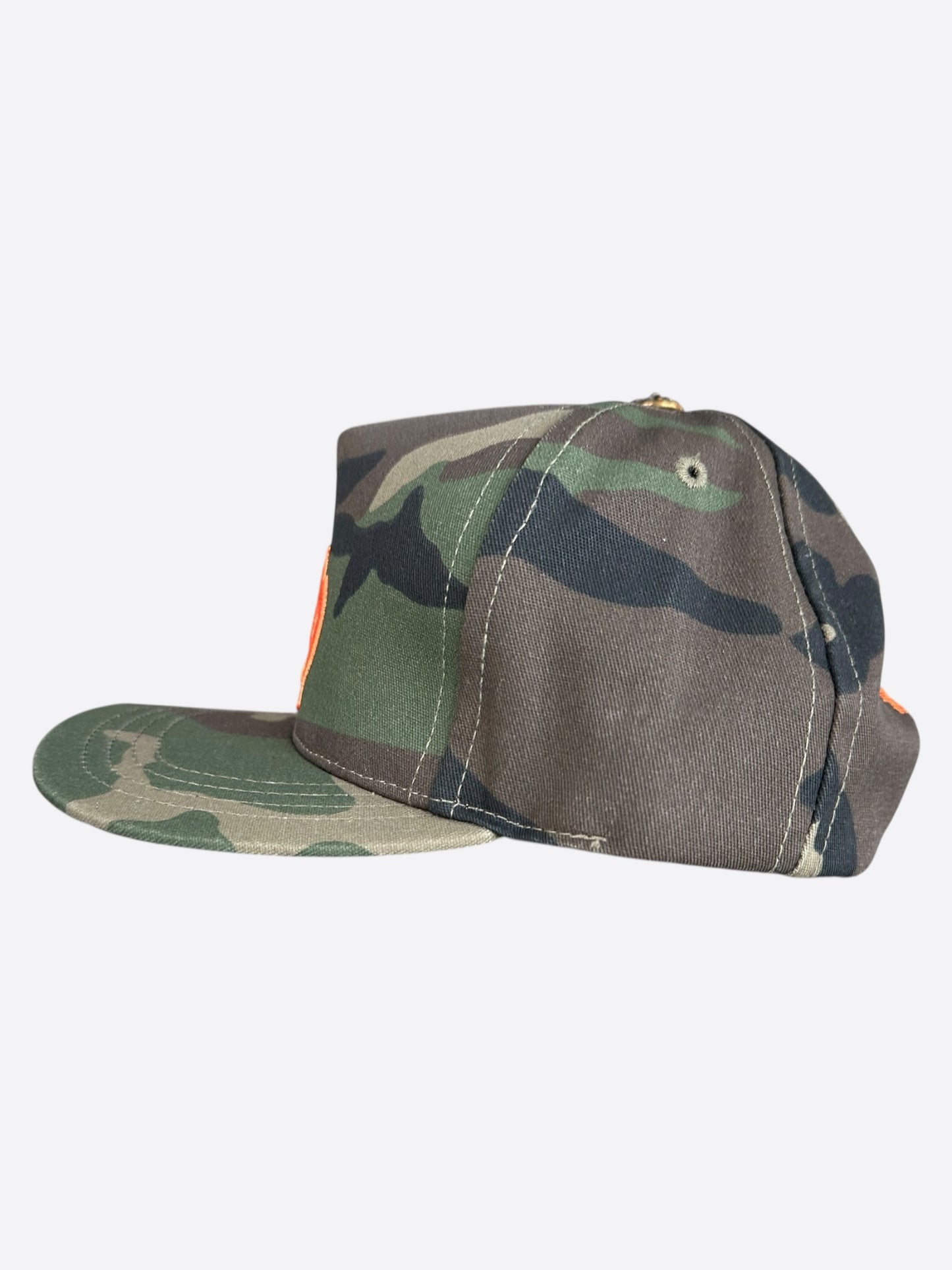 Chrome Hearts Camouflage Orange CH Logo Hat