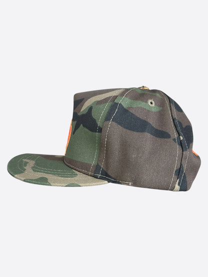 Chrome Hearts Camouflage Orange CH Logo Hat