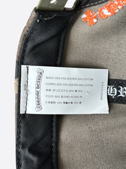 Chrome Hearts Camouflage Orange CH Logo Hat