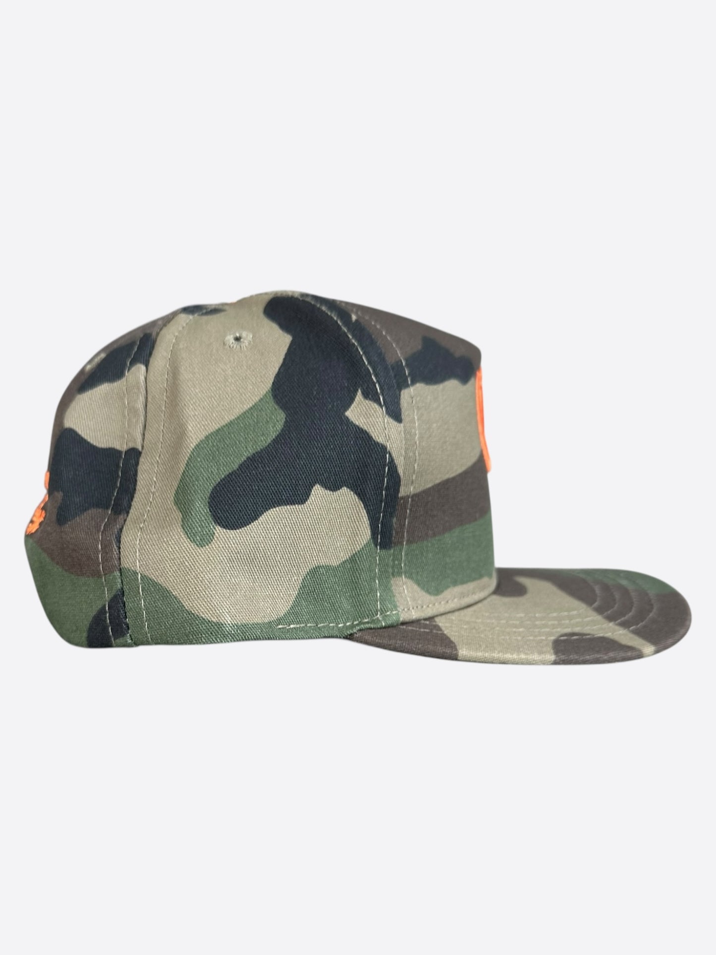 Chrome Hearts Camouflage Orange CH Logo Hat