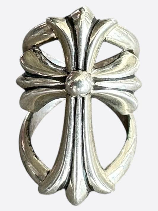 Chrome Hearts Silver Cross Infinity Ring