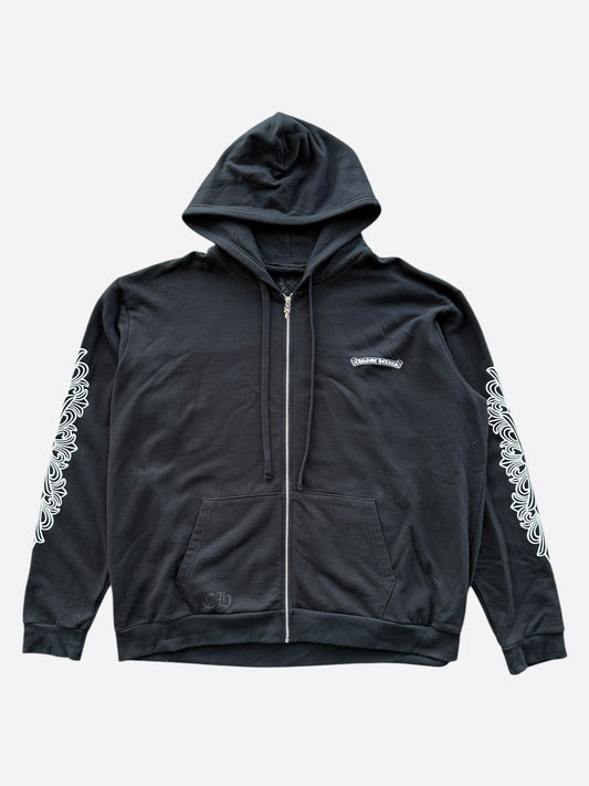 Chrome Hearts Black Aspen Exclusive Horseshoe Zip Up Hoodie