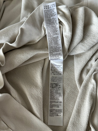 Balenciaga Beige XXXL Embroidered Logo Hoodie