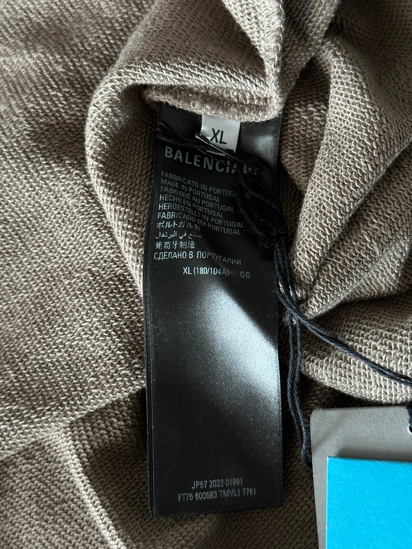 Balenciaga Brown & Black World Food Programme Logo Hoodie