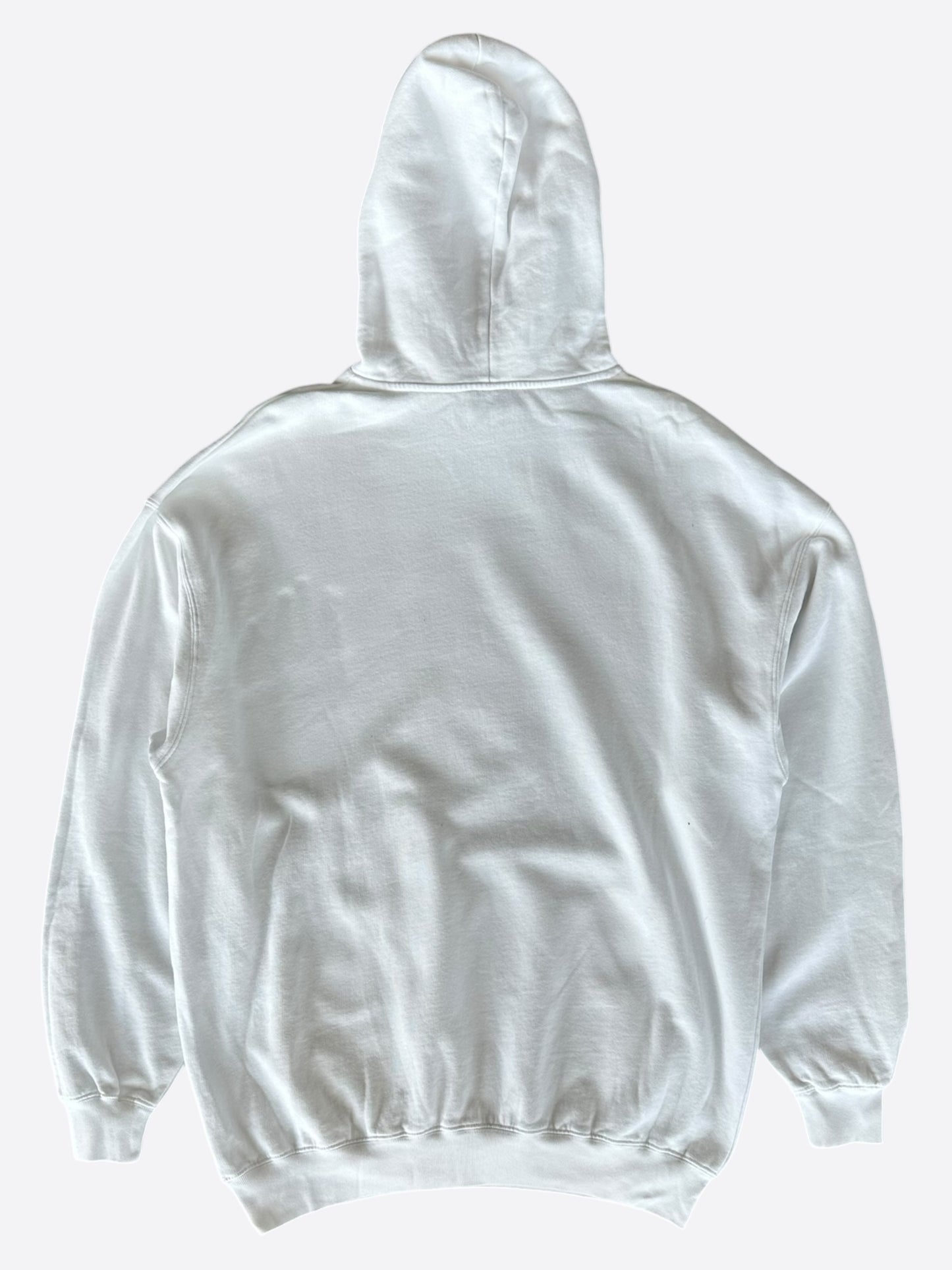 Balenciaga White & Black Pixel Logo Hoodie