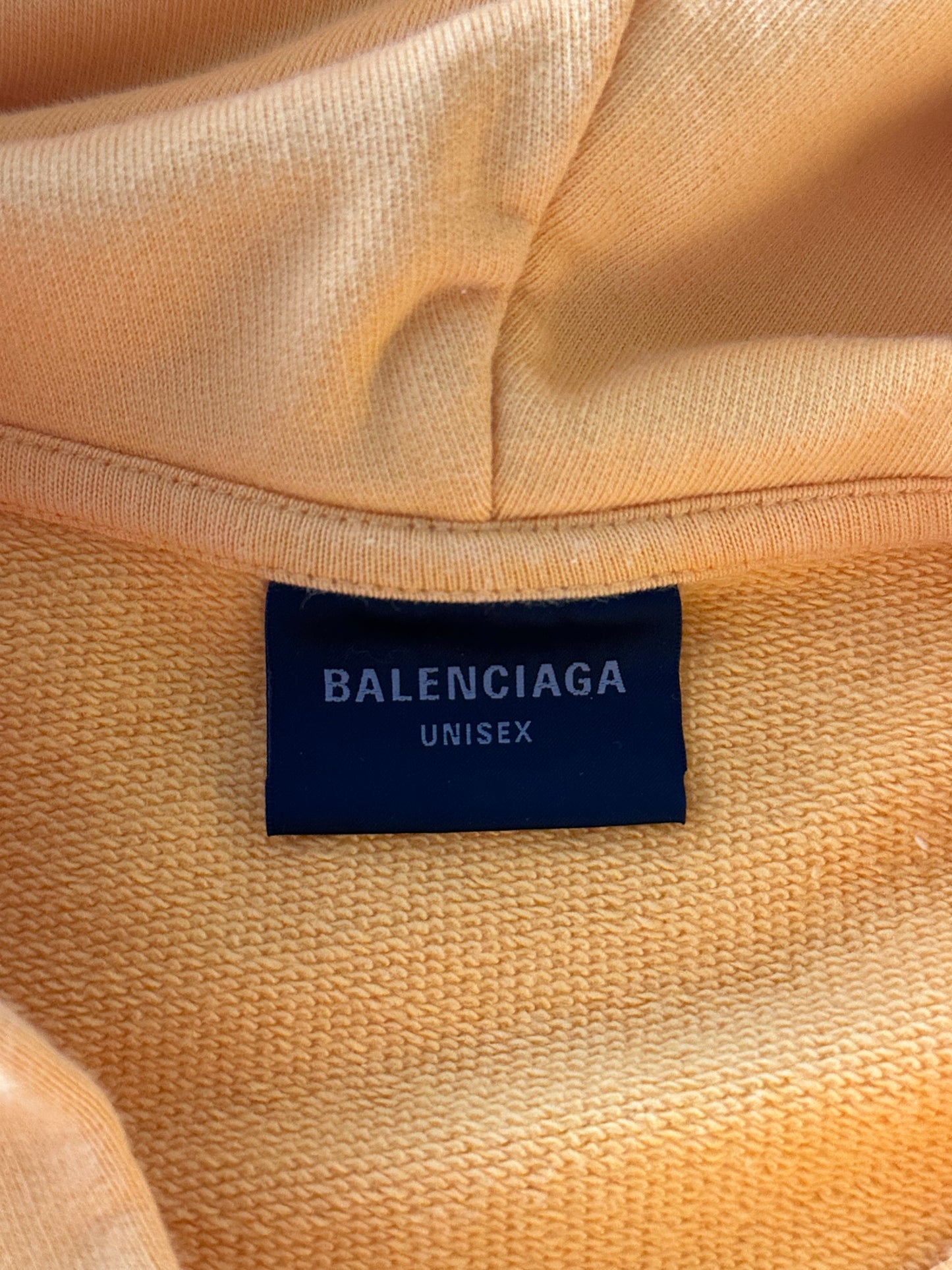 Balenciaga Yellow & Black Campaign Logo Hoodie