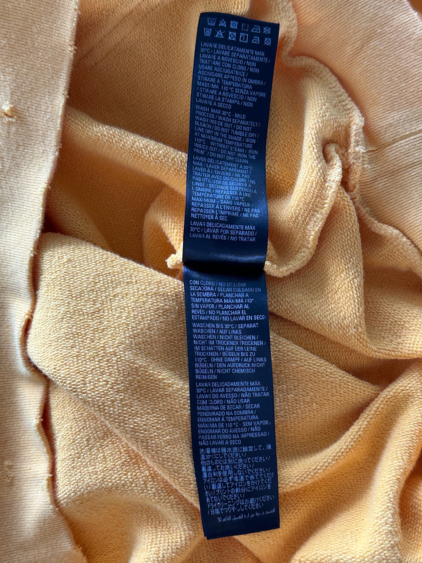 Balenciaga Yellow & Black Campaign Logo Hoodie