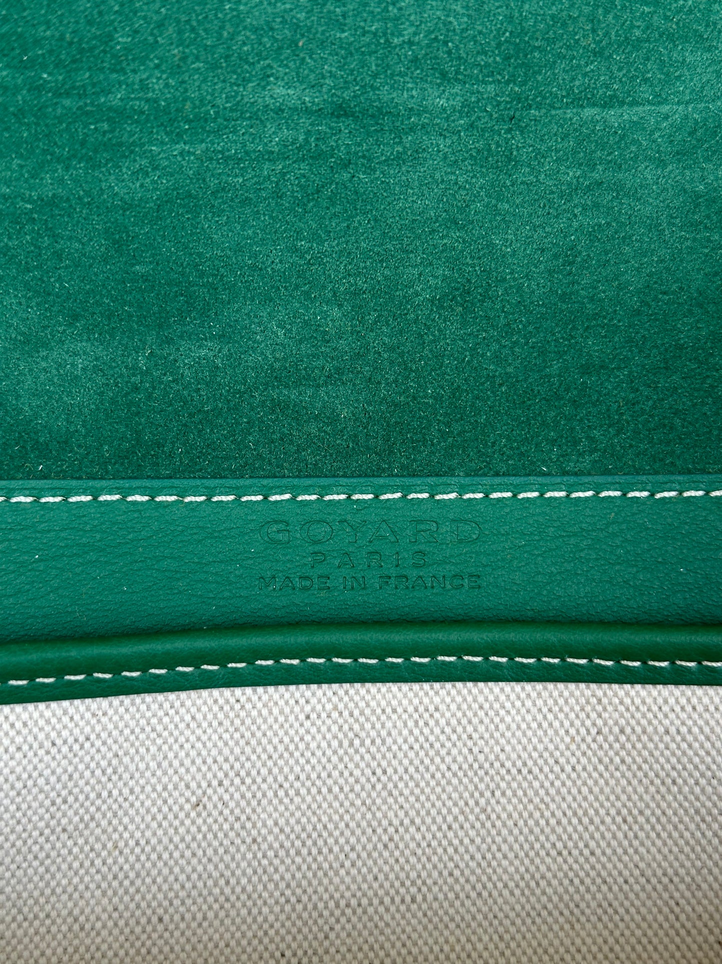 Goyard Green Coursier Messenger Bag