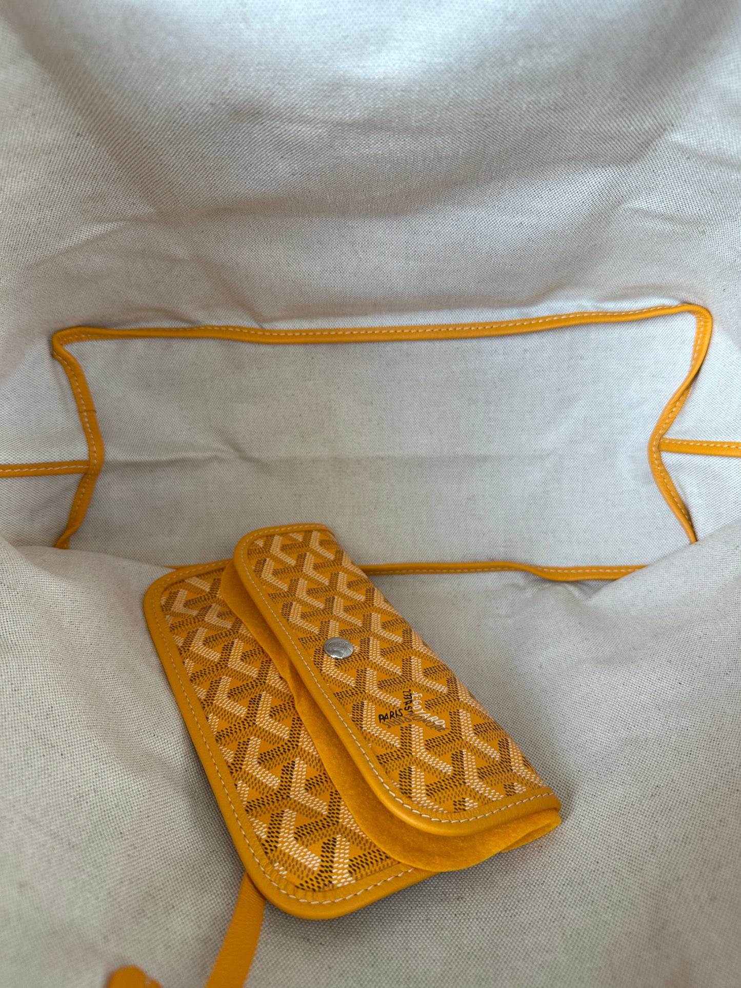 Goyard Yellow St. Louis Tote Bag