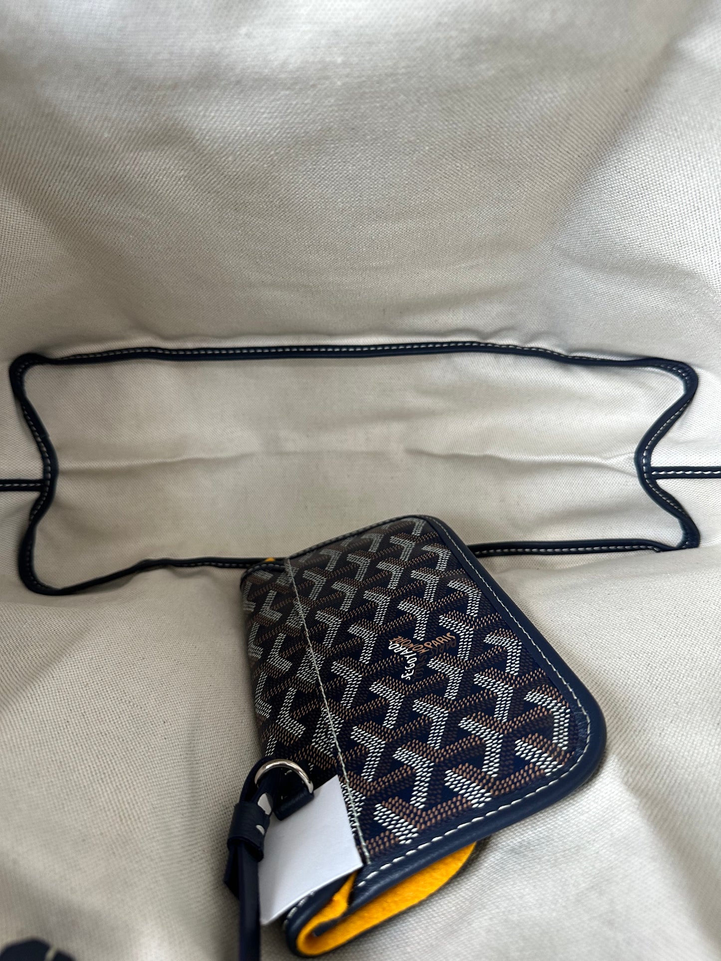 Goyard Navy St. Louis Tote Bag
