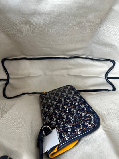 Goyard Navy St. Louis Tote Bag