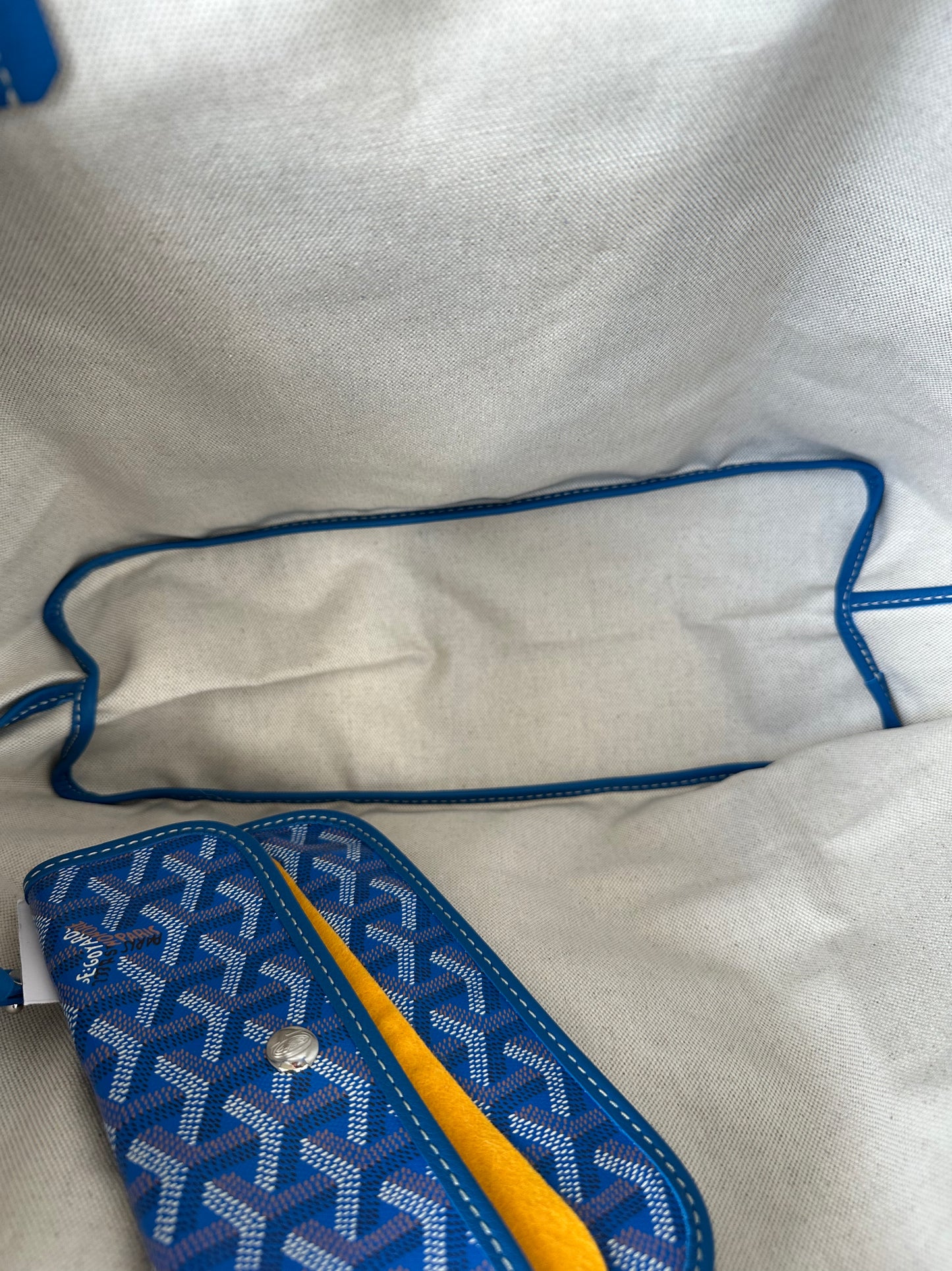 Goyard Blue St. Louis Tote Bag