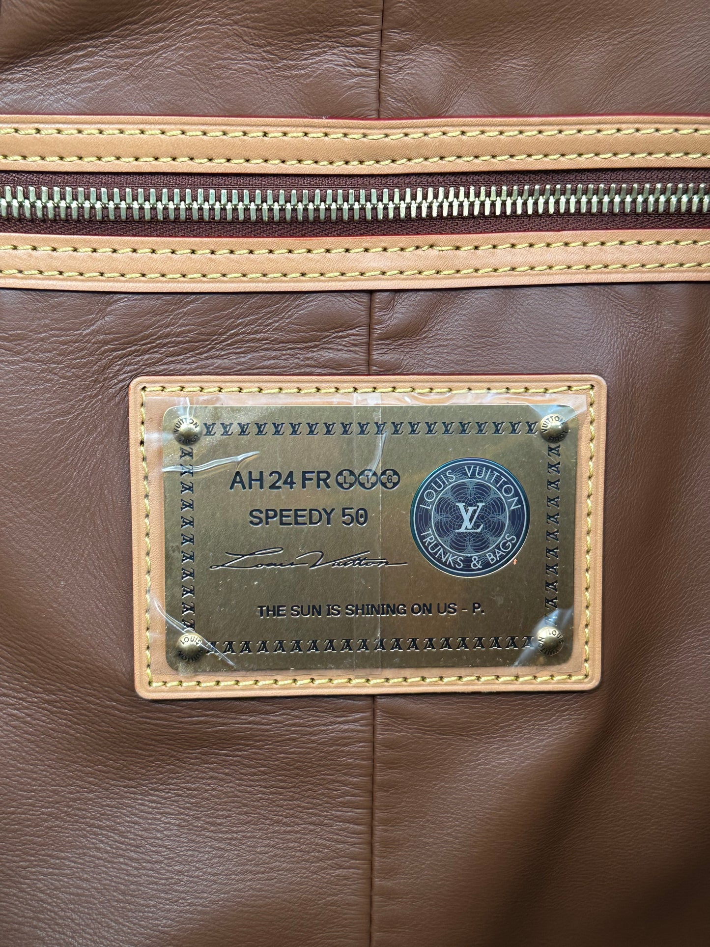 Louis Vuitton Turqoise & White Monogram P9 Speedy 50