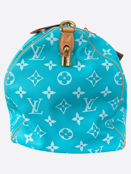 Louis Vuitton Turqoise & White Monogram P9 Speedy 50