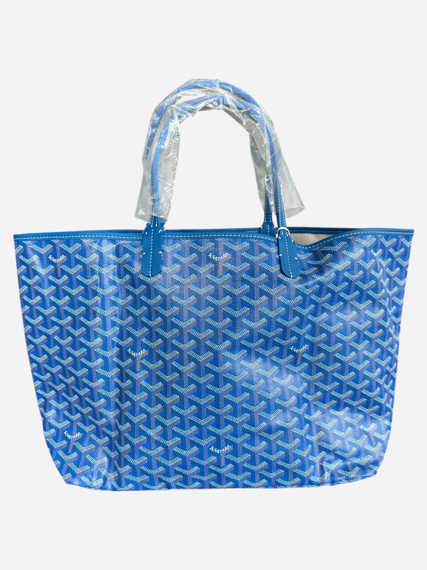 Goyard Blue St. Louis Tote Bag