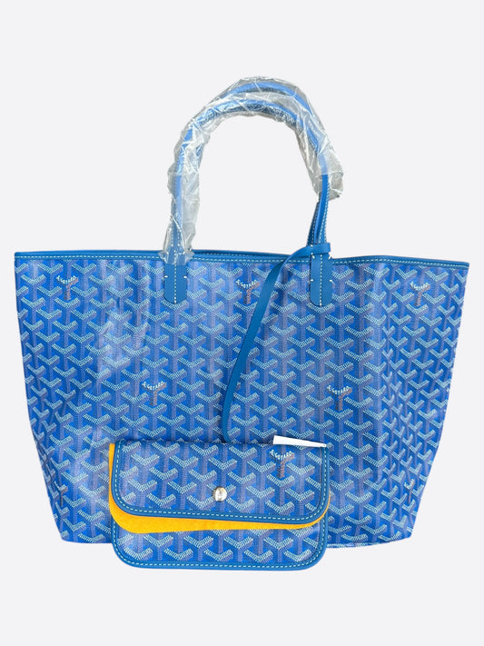 Goyard Blue St. Louis Tote Bag