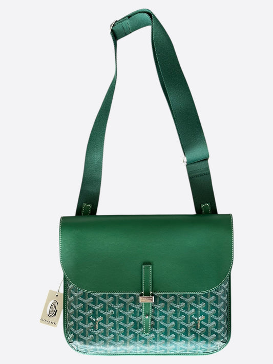 Goyard Green Coursier Messenger Bag
