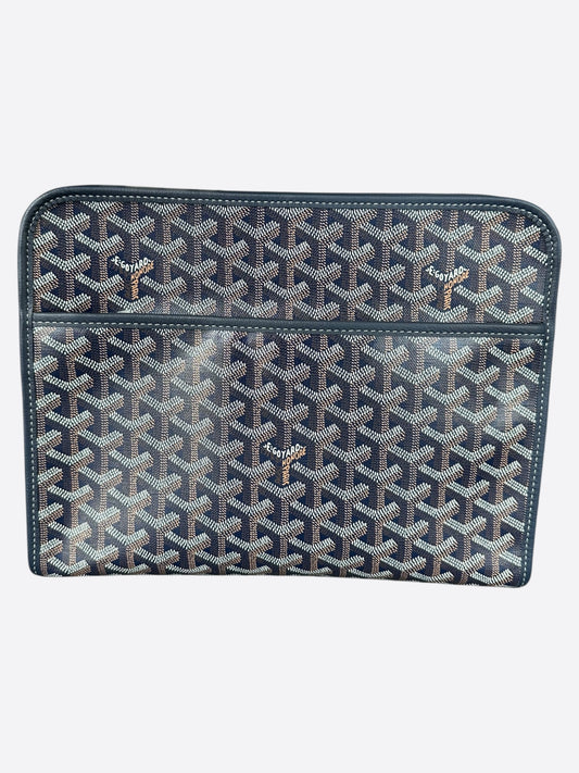 Goyard Navy Jouvence GM Toiletry Bag