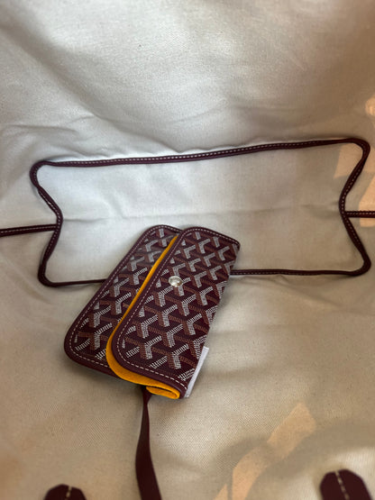 Goyard Burgundy St. Louis Tote Bag