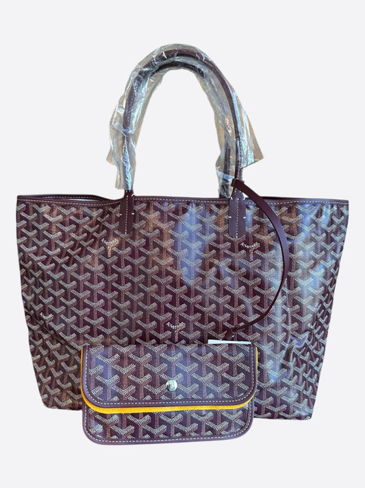 Goyard Burgundy St. Louis Tote Bag