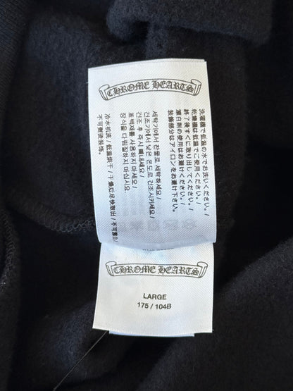 Chrome Hearts Black & Olive Script Logo Zip Up Hoodie