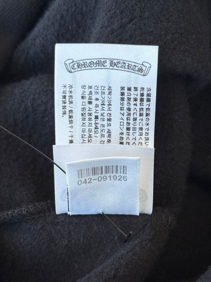 Chrome Hearts Black & Olive Script Logo Zip Up Hoodie