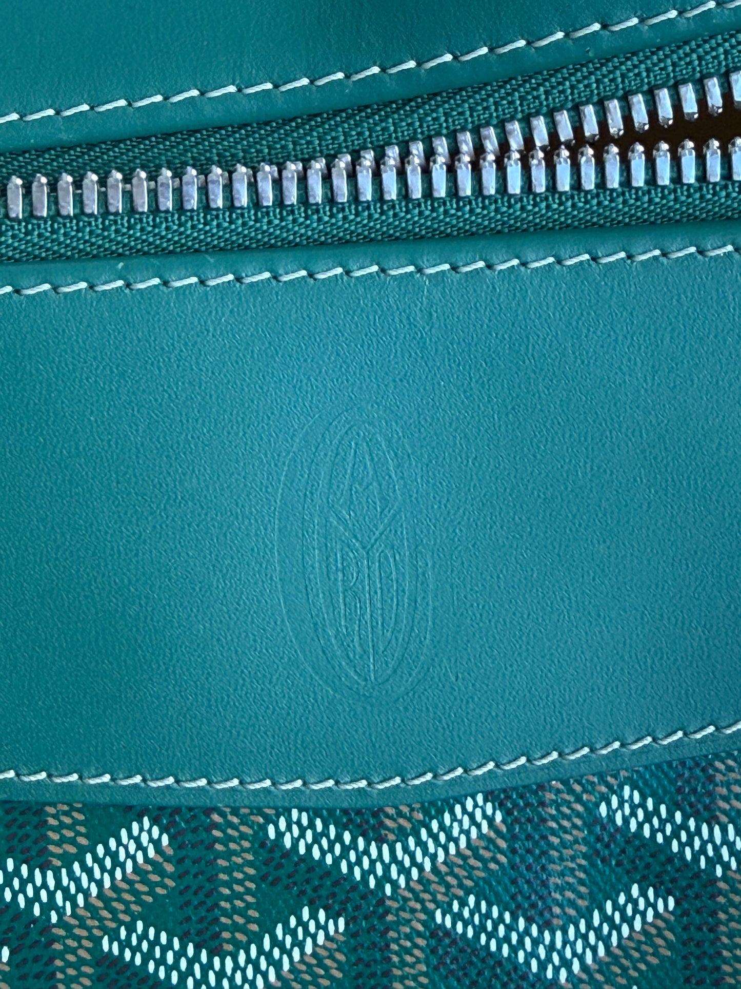 Goyard Green Bowling 55 Duffel Bag