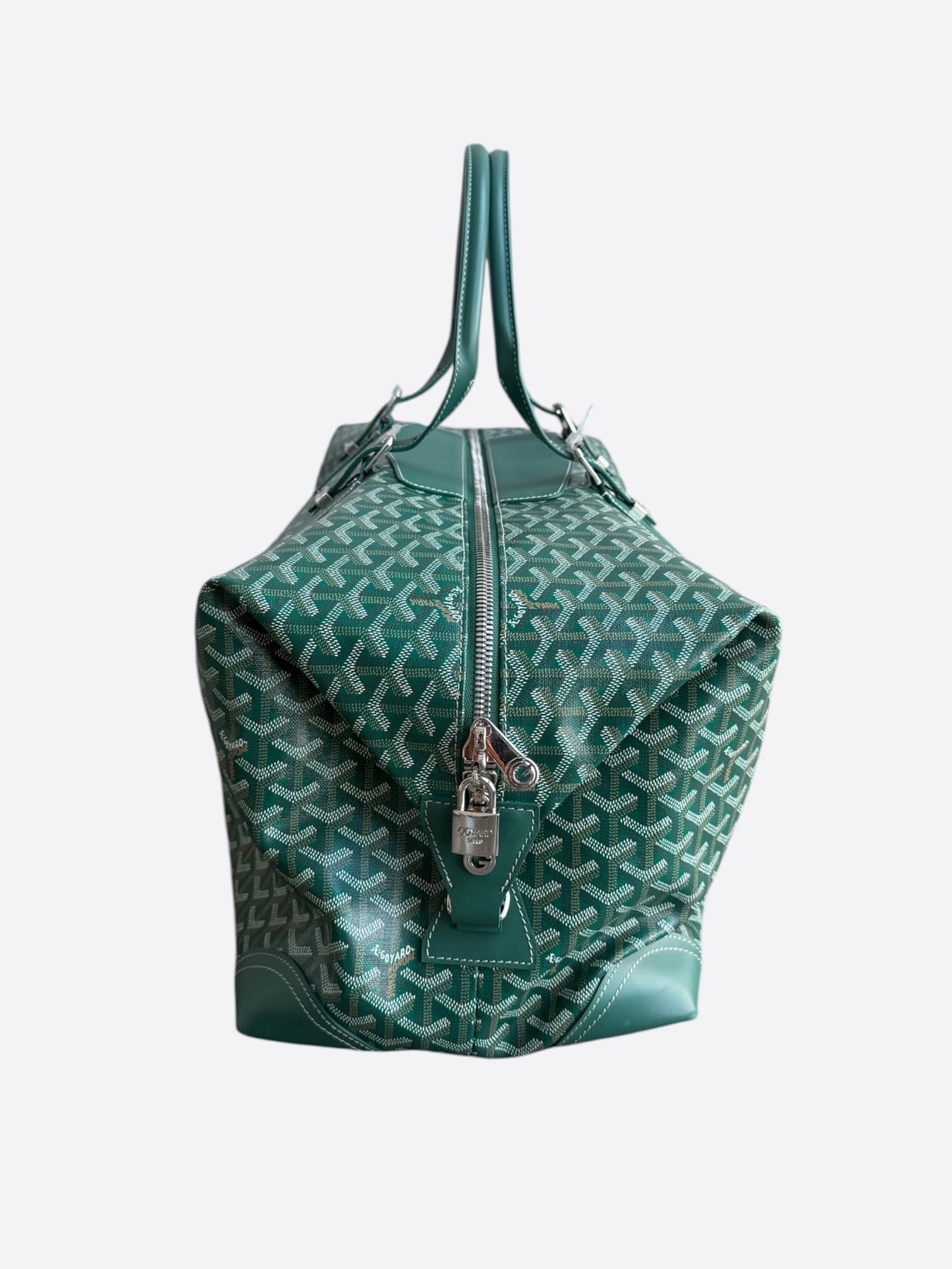 Goyard Green Bowling 55 Duffel Bag