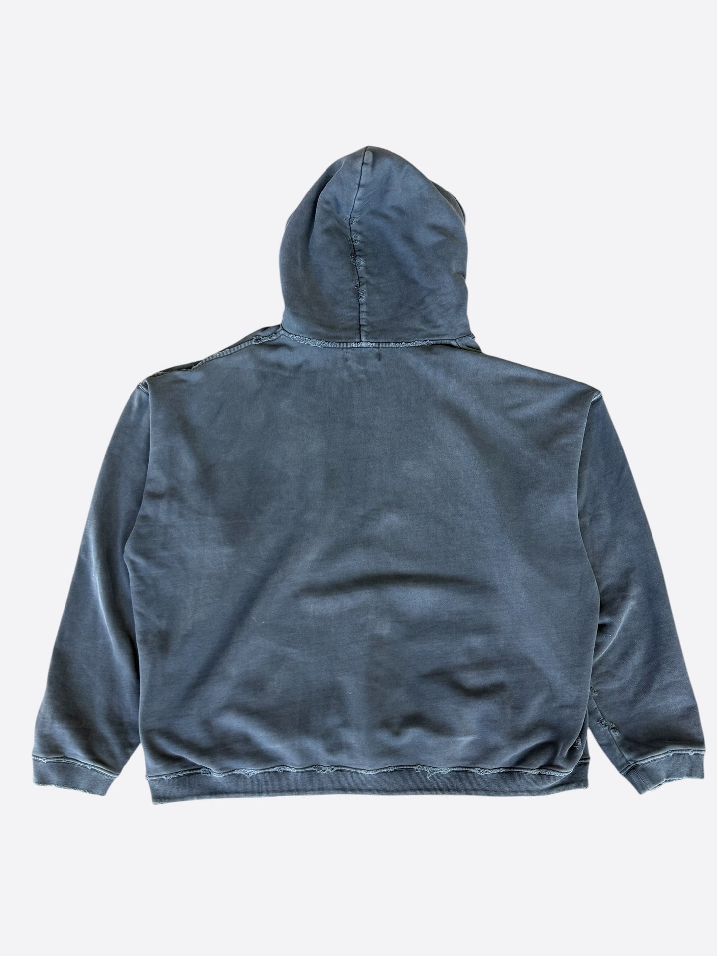 Enfants Riches Deprimes Navy & White Logo Distressed Hoodie