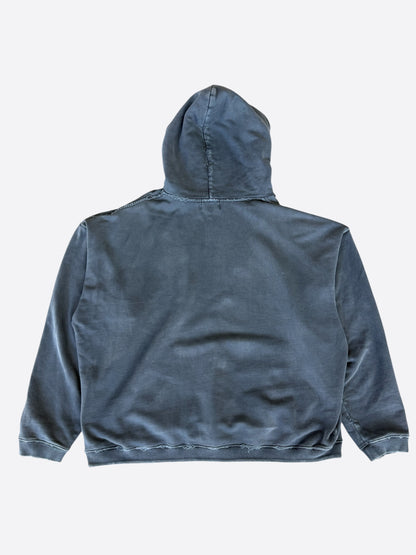 Enfants Riches Deprimes Navy & White Logo Distressed Hoodie