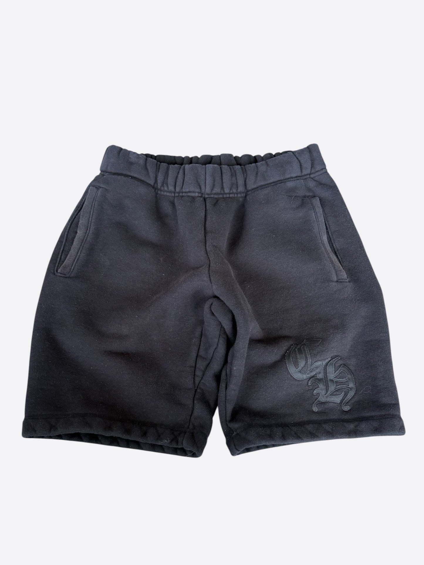 Chrome Hearts Black CH Logo Embroidered Shorts