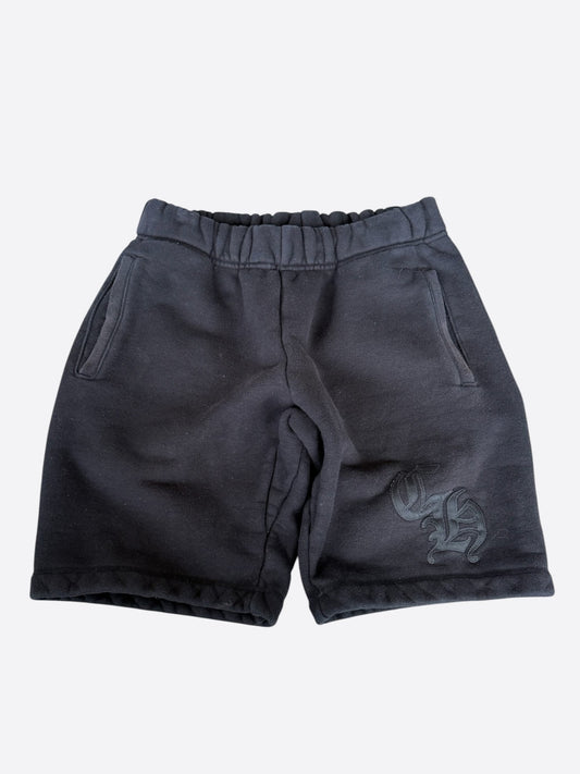 Chrome Hearts Black CH Logo Embroidered Shorts