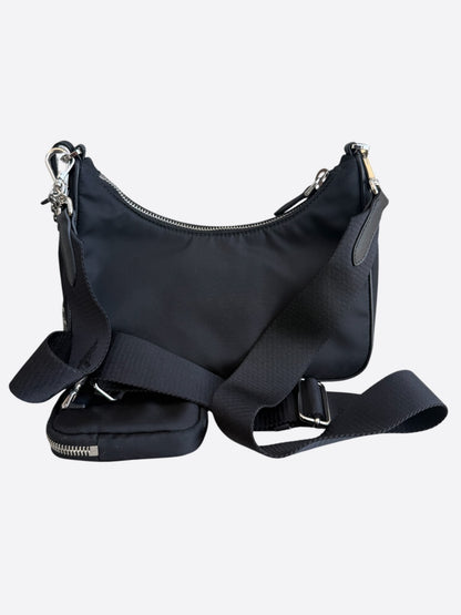 Prada Cameo Black Re-Edition 2005 Nylon Bag