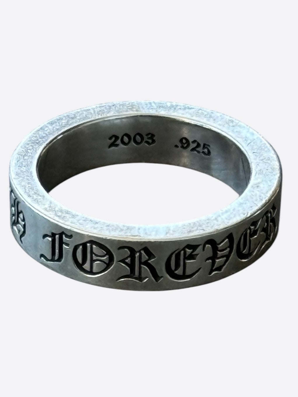 Chrome Hearts Silver Forever Ring
