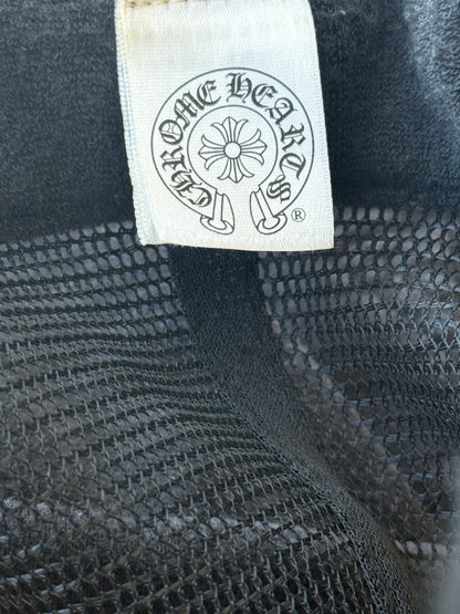 Chrome Hearts Black & White Hollywood Trucker Hat