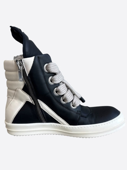 Rick Owens Black & White Jumbo Geobaskets
