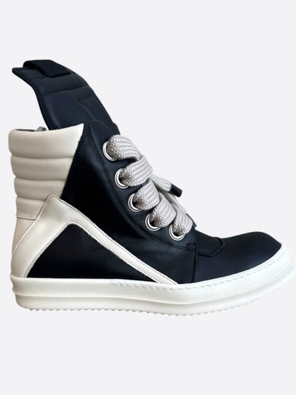 Rick Owens Black & White Jumbo Geobaskets