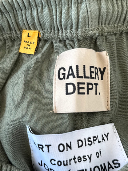Gallery Dept Olive & Black Logo Zuma Shorts