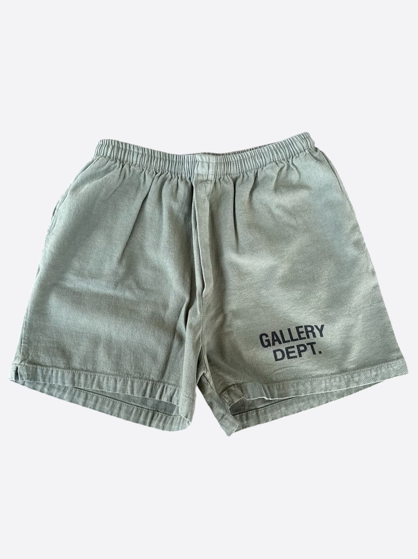 Gallery Dept Olive & Black Logo Zuma Shorts