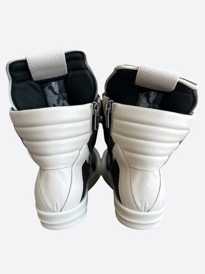 Rick Owens Dark Olive & White Jumbo Geobaskets