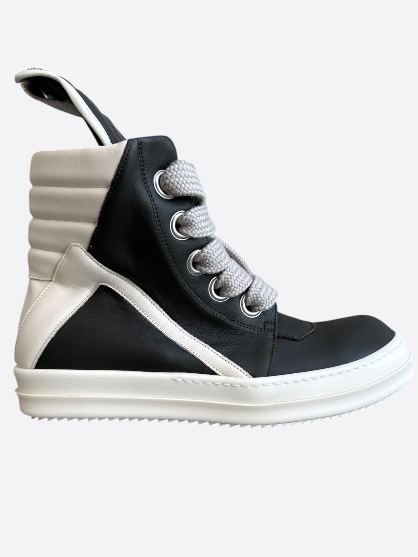Rick Owens Dark Olive & White Jumbo Geobaskets