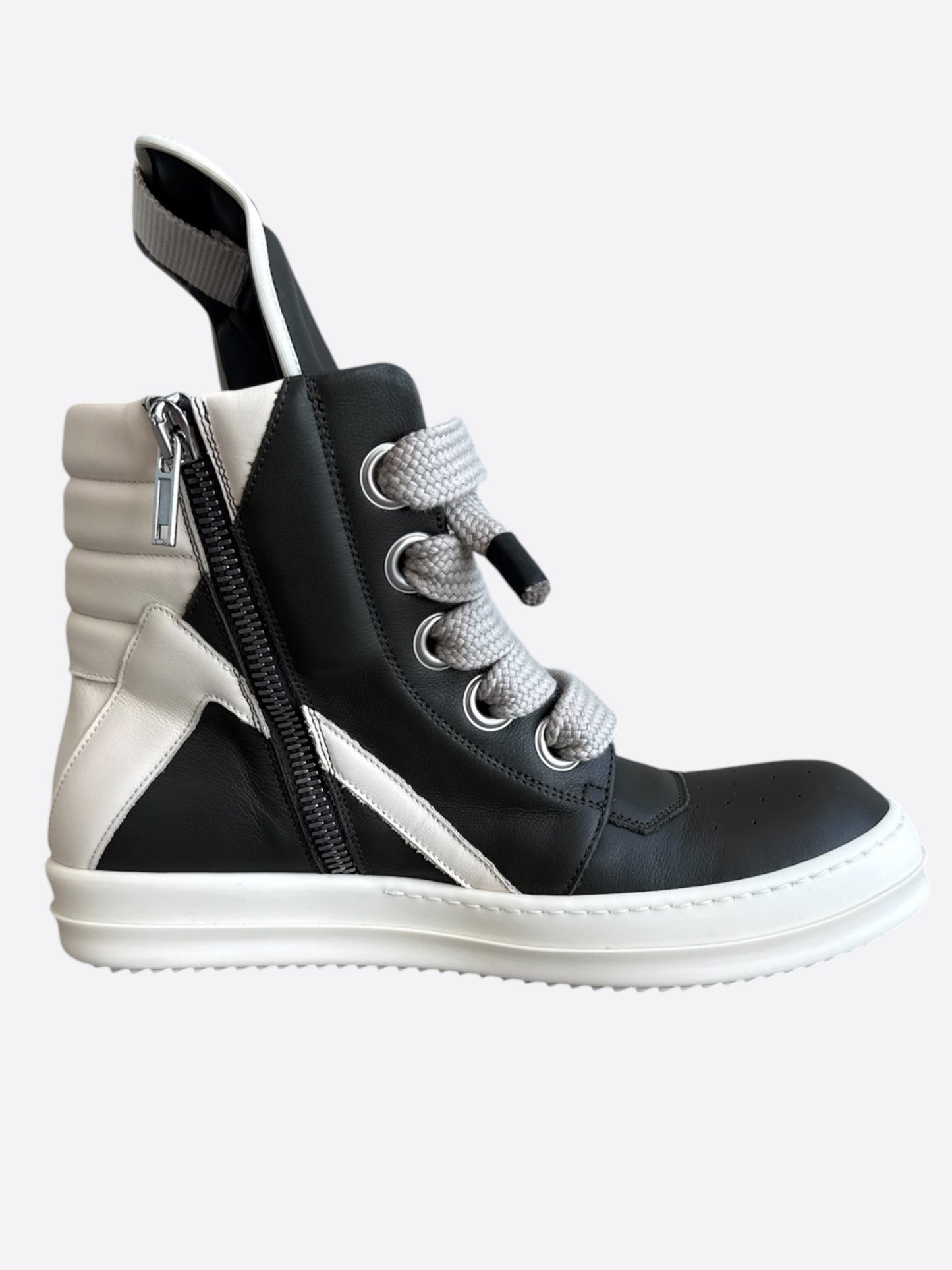 Rick Owens Dark Olive & White Jumbo Geobaskets