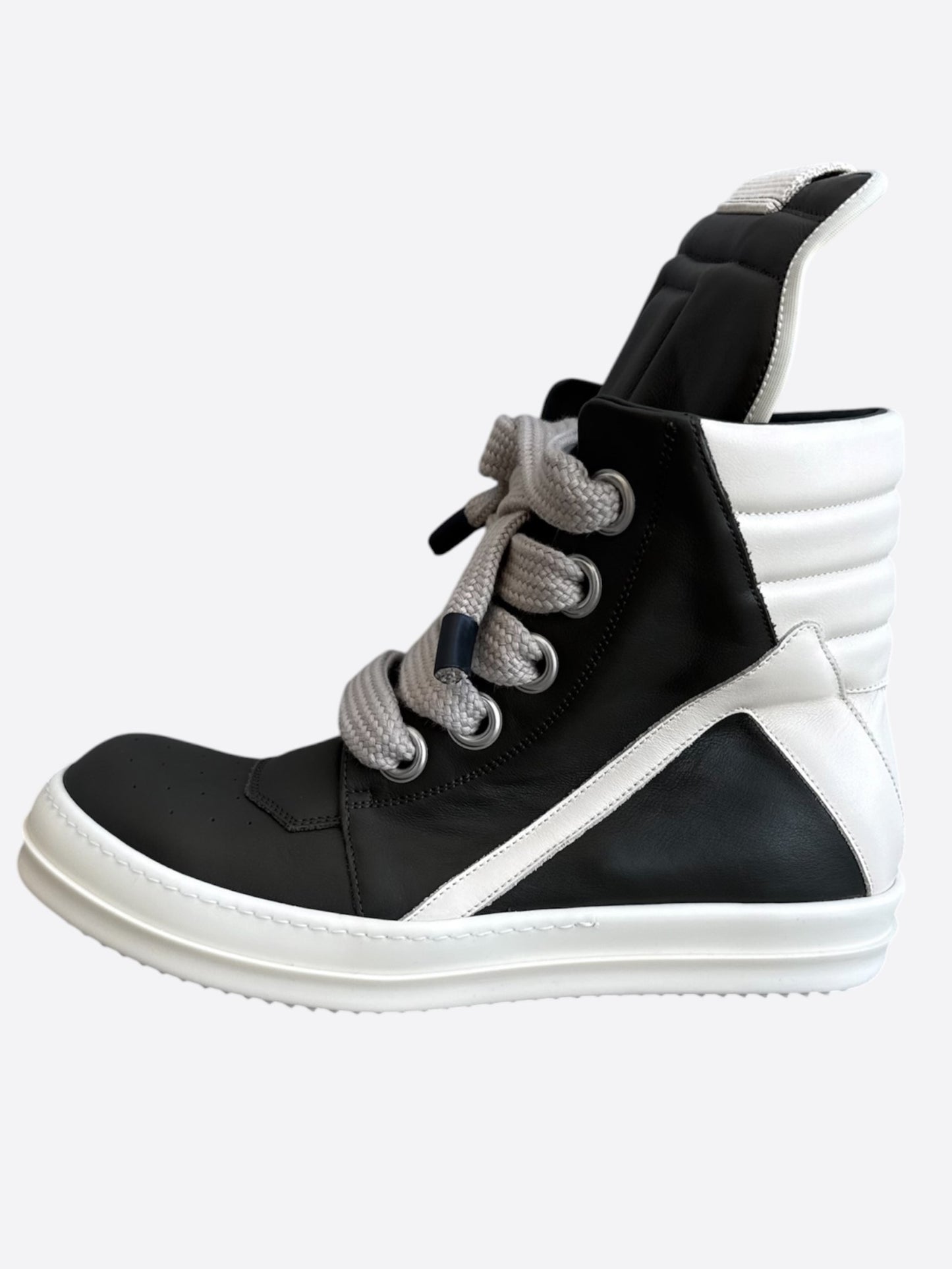 Rick Owens Dark Olive & White Jumbo Geobaskets